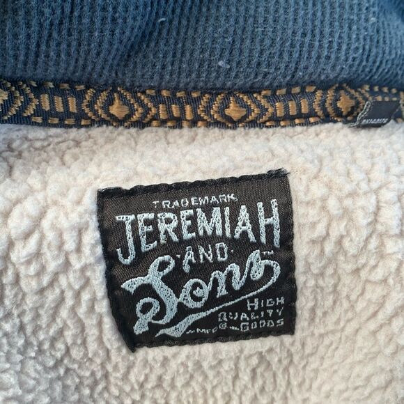 Jeremiah and Sons Men's Blue Mock Neck Sherpa Lined Pullover Henley Top Size XXL - Picture 4 of 14